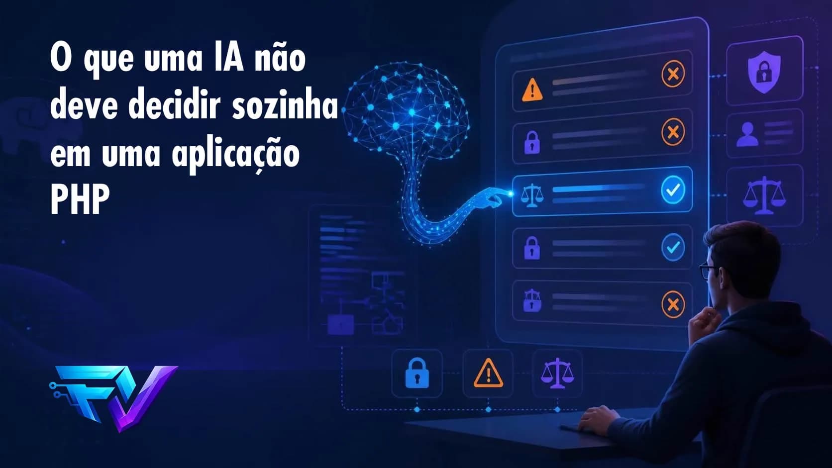 O que uma IA não deve decidir sozinha em uma aplicação PHP